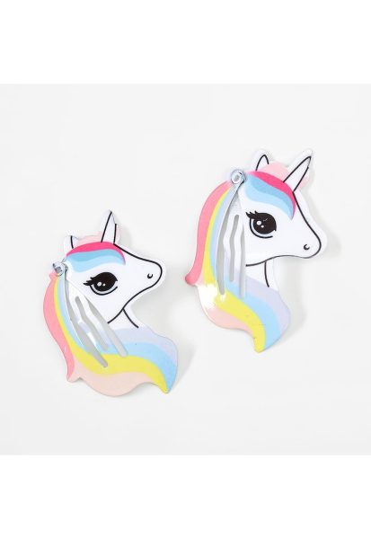 Set 2 agrafe de par cu Unicorn - Paris