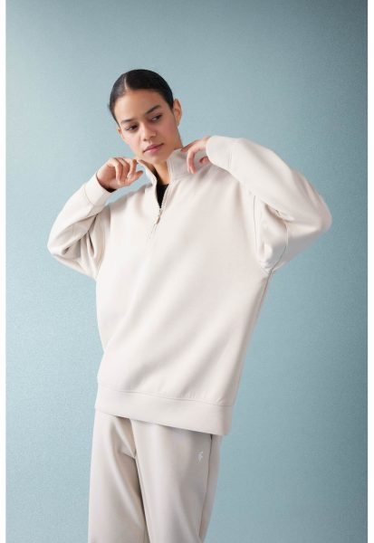 Bluza de trening supradimensionata cu fermoar scurt