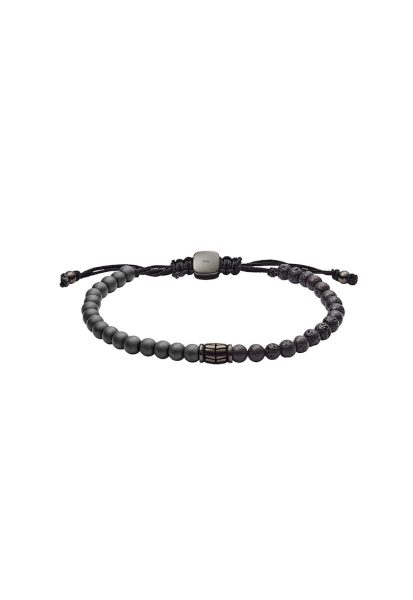 Bratara cu hematit si black lava - Negru