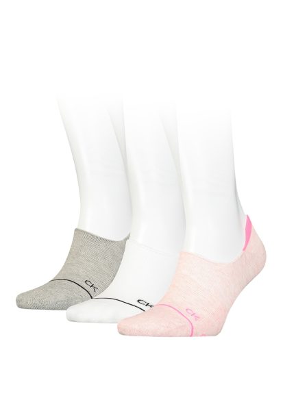 Set de sosete foarte scurte cu model monograma - 3 perechi
