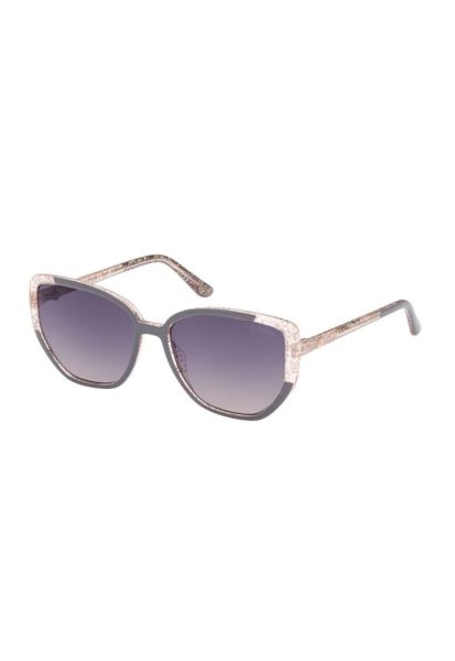 Ochelari de soare cat-eye cu aspect stralucitor