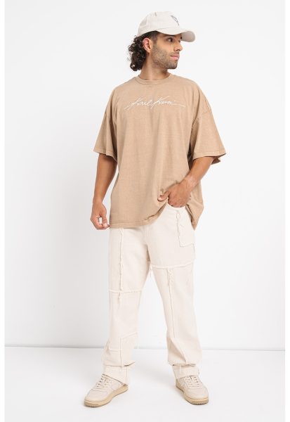 Tricou supradimensionat cu logo