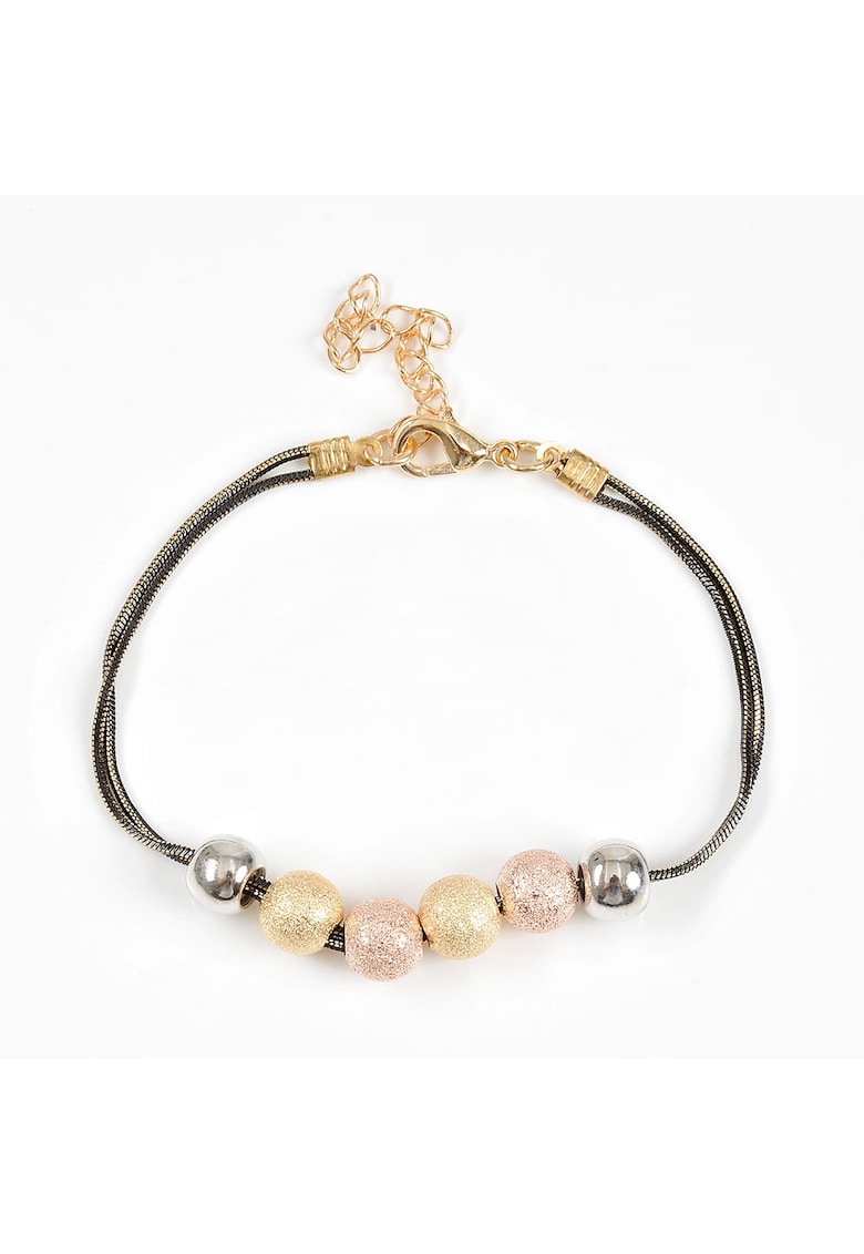 Bratara neagra cu accesorii multicolore - Paris