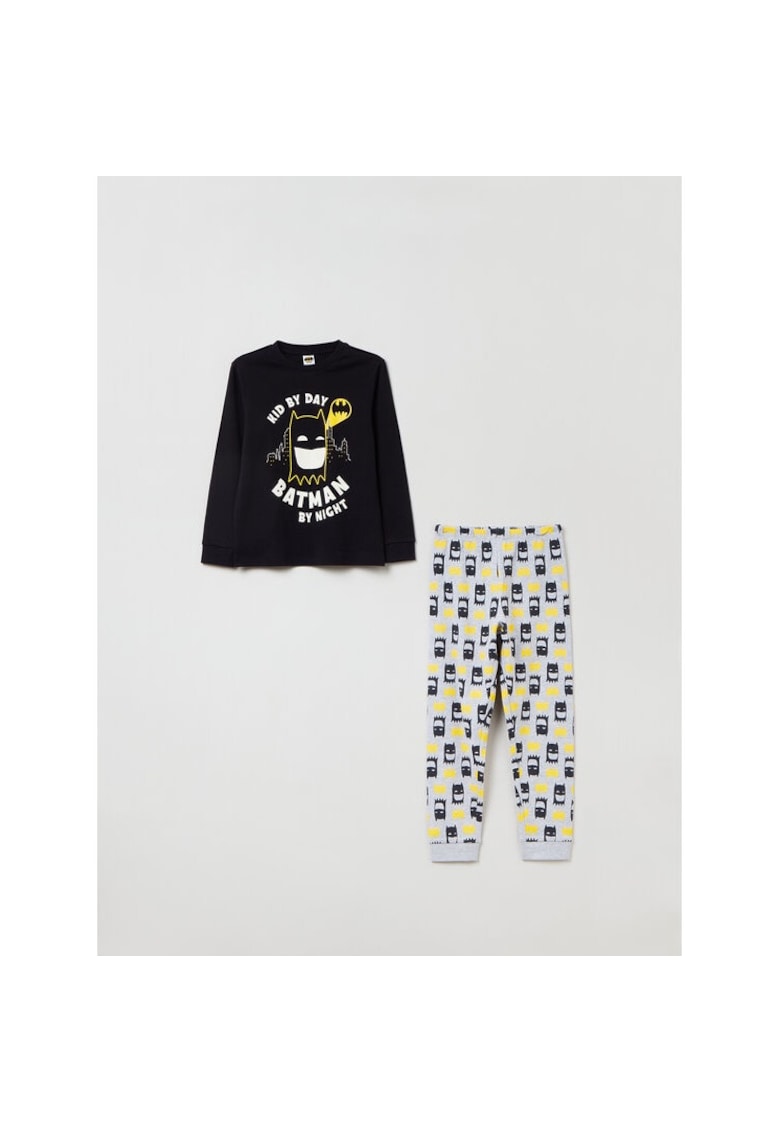 Pijama copii -  331818 - Gri/Negru - Bumbac