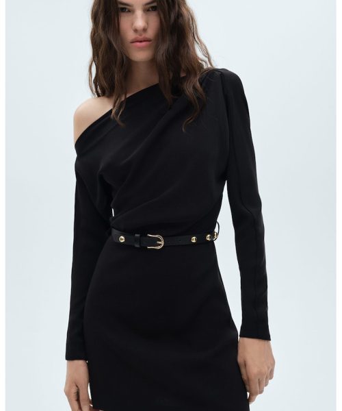 Rochie scurta cu decupaje pe umeri Cris