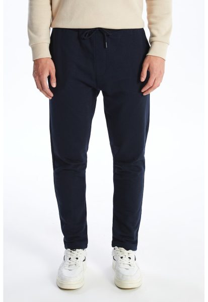 Pantaloni cu talie medie si snur de ajustare in talie