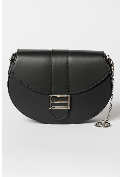 Geanta crossbody de piele cu barete detasabile