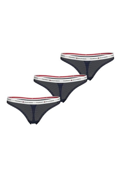 Set de chiloti tanga cu logo - 3 perechi