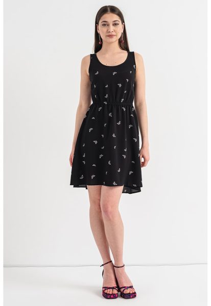 Rochie mini evazata cu imprimeu Nova