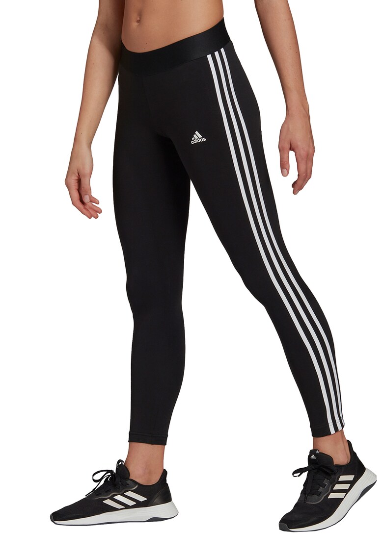 Colanti crop cu imprimeu logo Essential