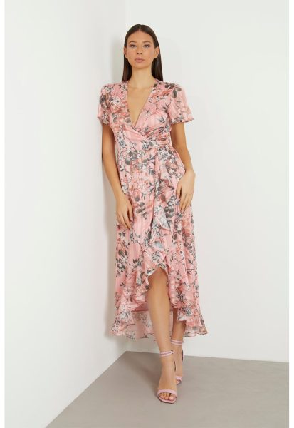 Rochie asimetrica cu terminatie suprapusa
