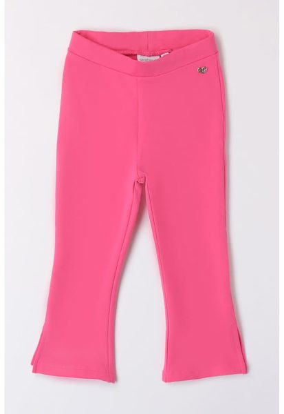 Pantaloni din amestec de bumbac cu croiala bootcut