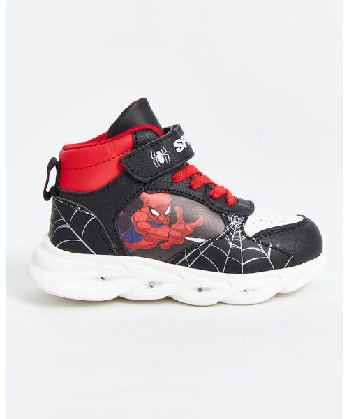 Pantofi sport mid-cut cu Spiderman