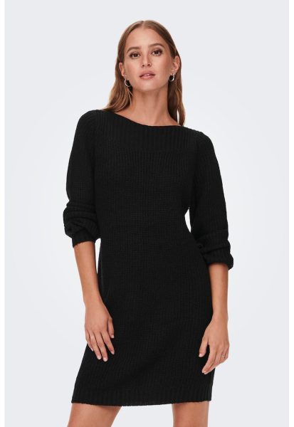 Rochie-pulover cu decolteu barcuta Whitney