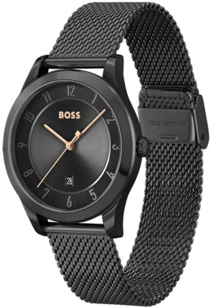 Ceas barbatesc 1513986 - mecanism quartz - carcasa si bratara otel inoxidabil - negru - 41mm