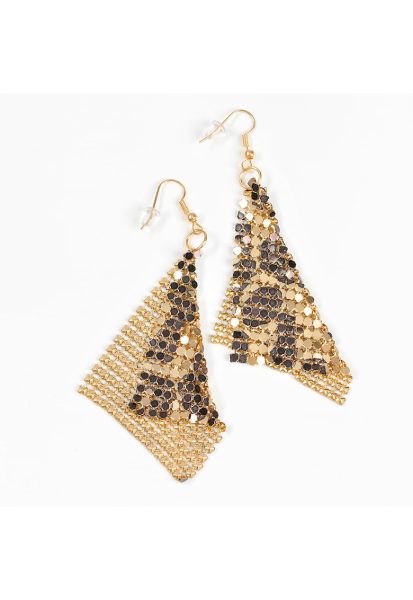 Cercei lungi cu model animal print - Paris