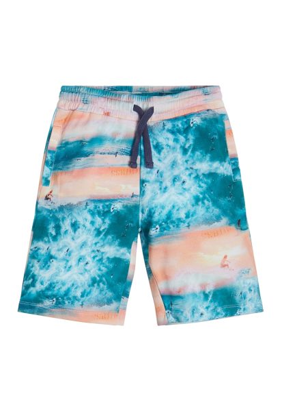 Pantaloni scurti de bumbac cu imprimeu grafic