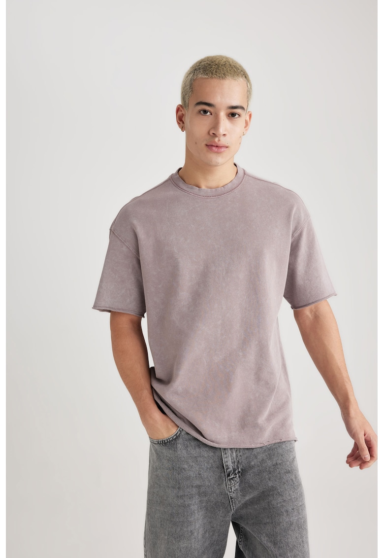 Tricou din bumbac cu decolteu rotund