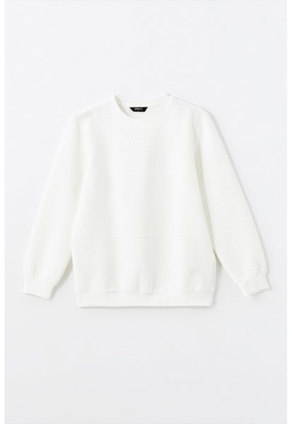 Bluza de trening texturata