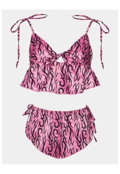 Pijama dama - 302999583 - Poliester - Roz