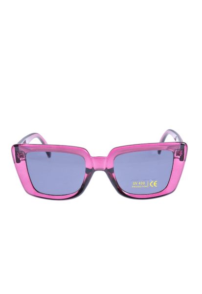 Ochelari de soare roz cu lentile negre UV 400