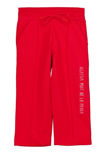 Pantaloni de trening cu croiala ampla si snur