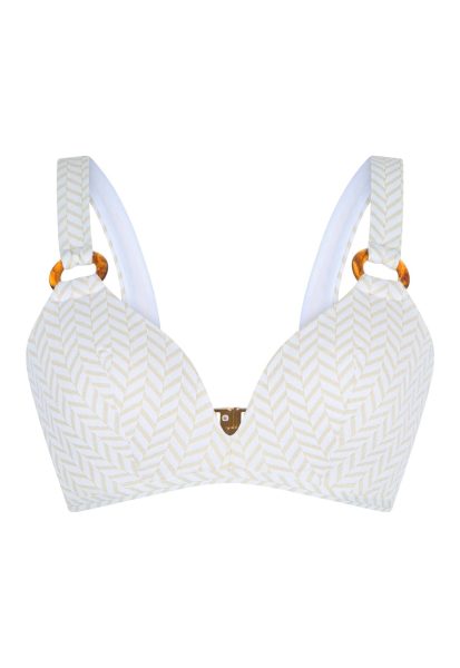 Sutien triunghiular de baie cu model