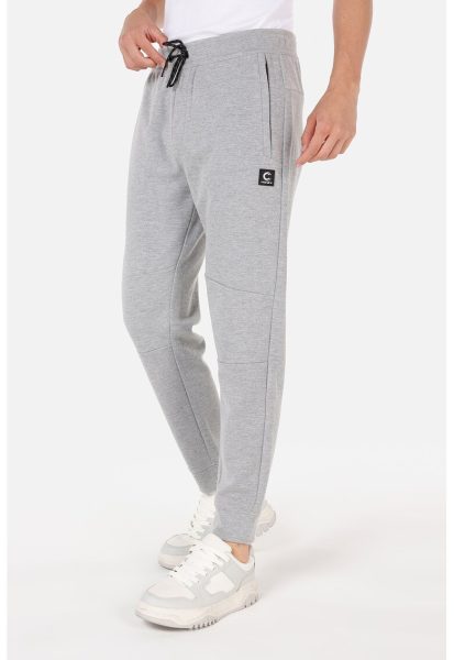Pantaloni de trening din amestec de bumbac cu snur in talie