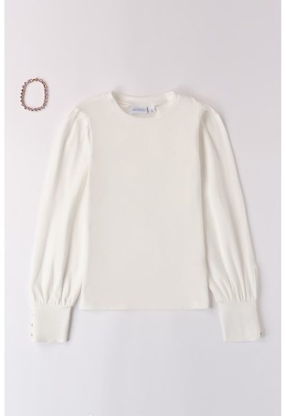 Set de bratara si bluza cu maneci bufante