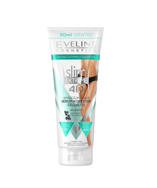 Ser corector anticelulitic si antivergeturi -  Slim Extreme 4D - Slimming Serum-Cellulite Corrector - cu efect racoros - 250 ml