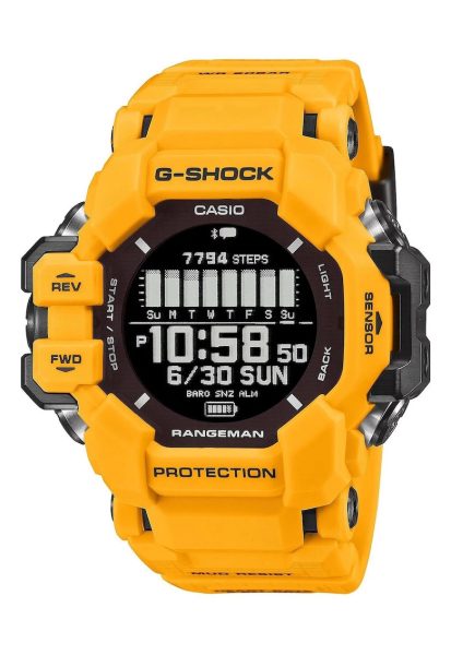 Ceas barbatesc G-SHOCK - Cauciuc/Plastic - Galben/Negru