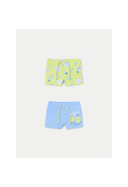 Set 2 costume de baie copii - 140204 - Albastru/Verde - Poliester