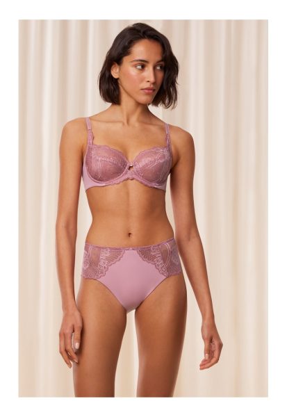 WILD PEONY FLORALE W Sutien din dantela cu armatura roz