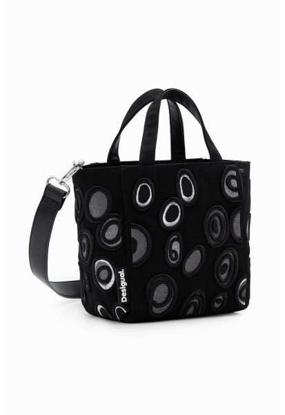 Geanta crossbody cu detalii brodate