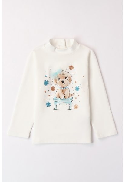 Bluza cu imprimeu si strasuri