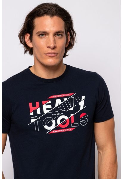 Tricou din bumbac cu imprimeu logo Multi
