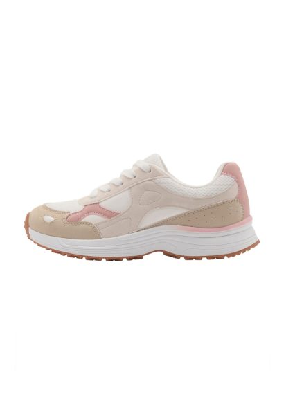 Pantofi sport low-cut cu insertii de plasa