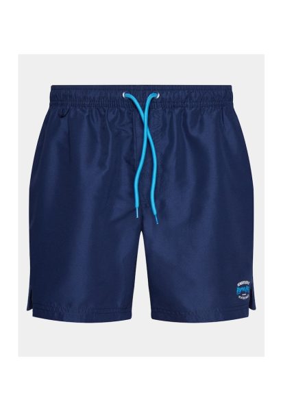 Short de baie barbati - 304114748 - Albastru inchis - Poliester