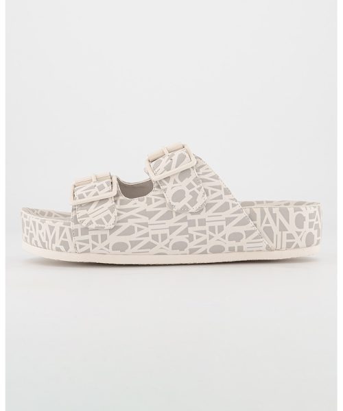 Papuci flatform din piele ecologica