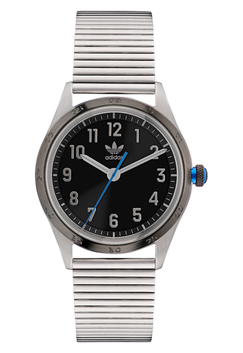 Ceas barbatesc  CODE FOUR - inox - analog - argintiu