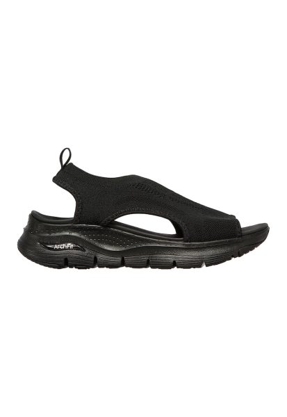 Sandale slip-on din material textil