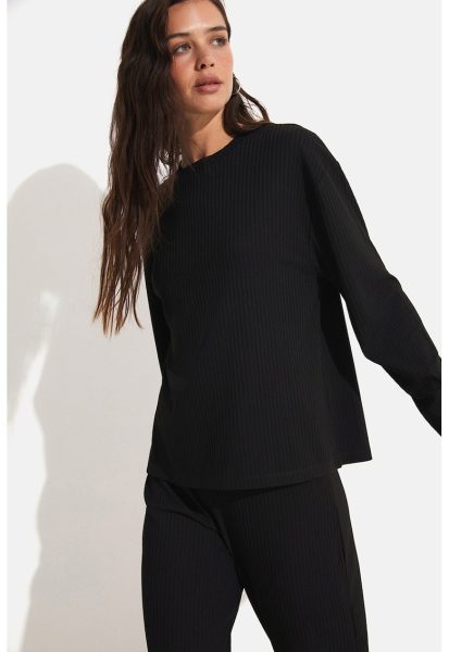 Set de bluza striata si pantaloni