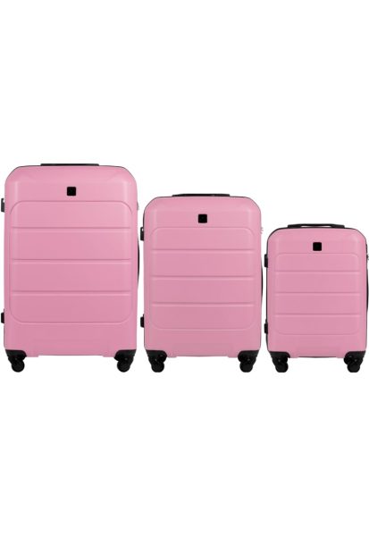 Set 3 trolere cabina Gannet ABS+ roz