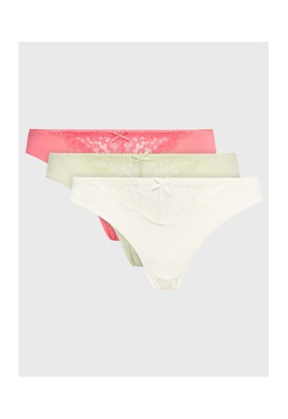 Set 3 perechi chiloti dama - 60539 - Poliamida - Multicolor