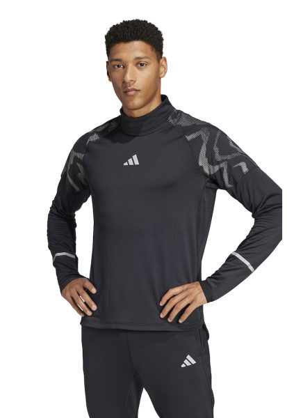 Bluza de trening cu fermoar scurt pentru alergare Hi-Vis