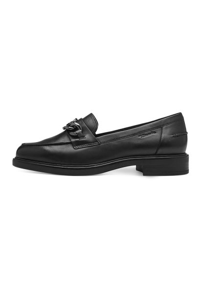 Pantofi loafer din piele cu detaliu monograma