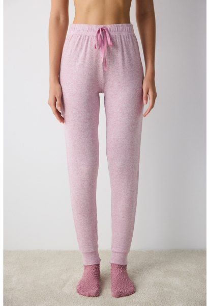 Panataloni de pijama cu talie inalta
