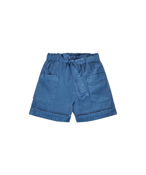 Pantaloni scurti copii -  Lyocell - Albastru