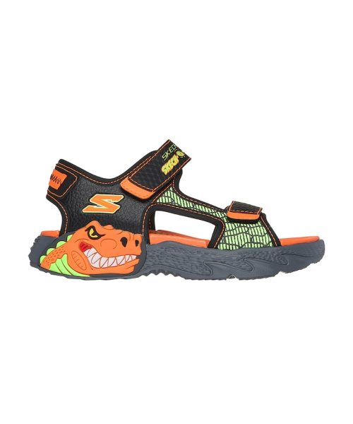 Sandale din piele ecologica cu inchidere velcro