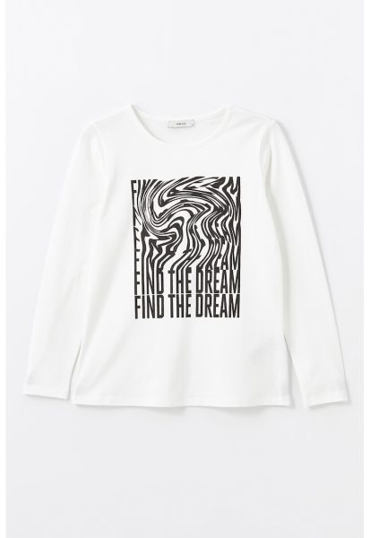 Bluza de bumbac cu text